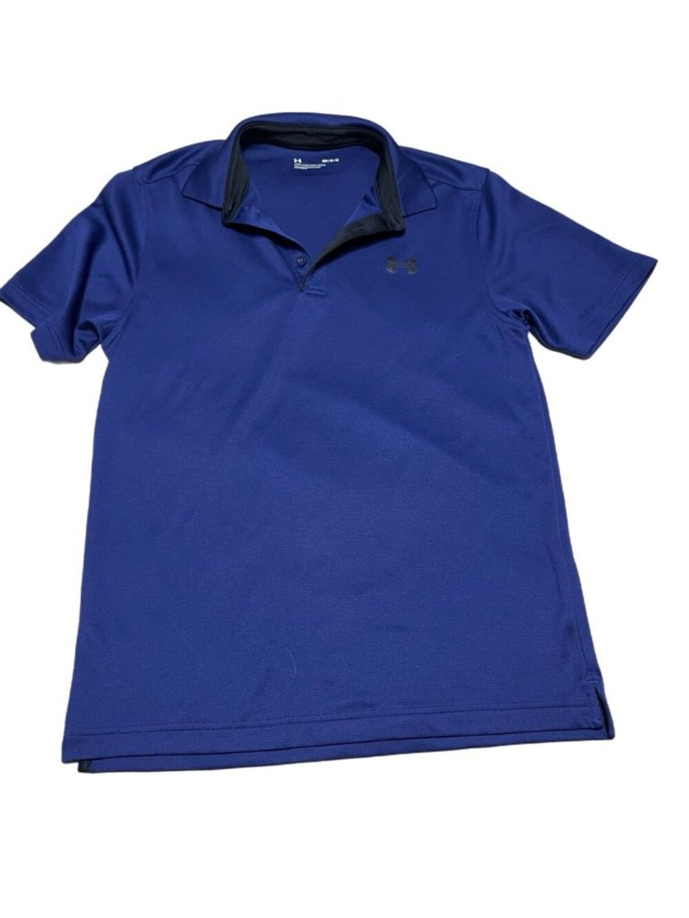 Under Armour  Polo Men's Size Medium Golf Shirt Blue Stretch
